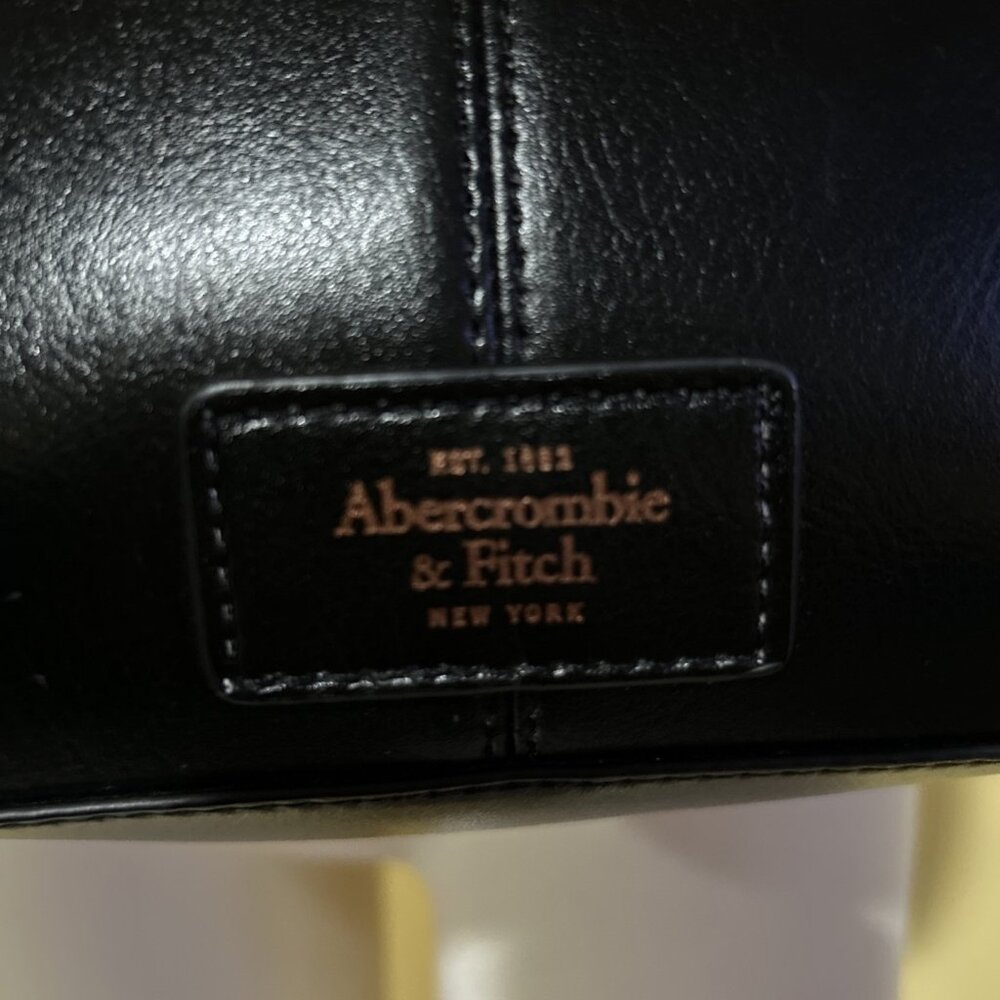Abercrombie & Fitch Faux Leather Crossbody Purse Black Crossbody Copper - Picture 7 of 14